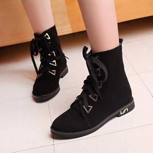 Biker Boots,metal Decorative Lace Winter Boots For Women,timberland ...