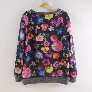 Fashion Sweaters Clothing Alphabet Flowers Pullover Sweater on Luulla
