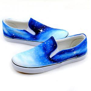 Star Kawaii Shoes Cute Ombre Galaxy Shoes on Luulla
