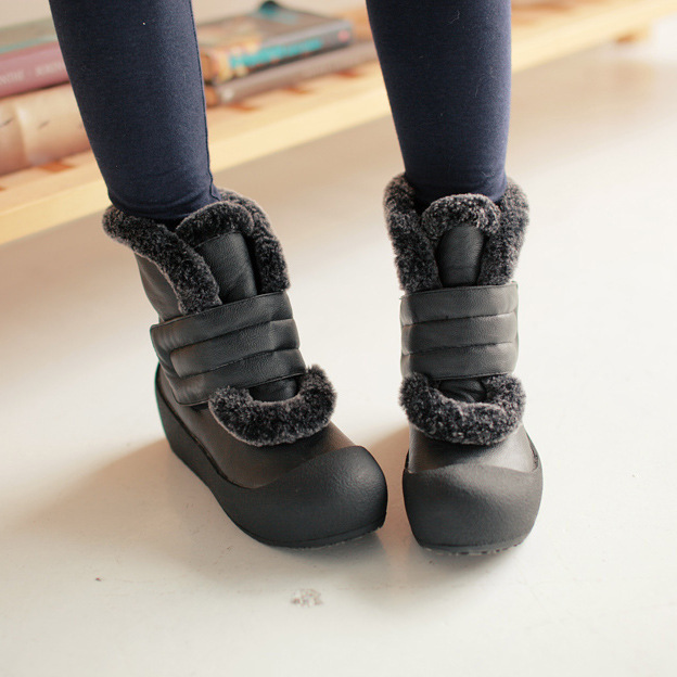 Girl Boots,Cute Wool Velcro Snow Boots,winter Boots For Women on Luulla