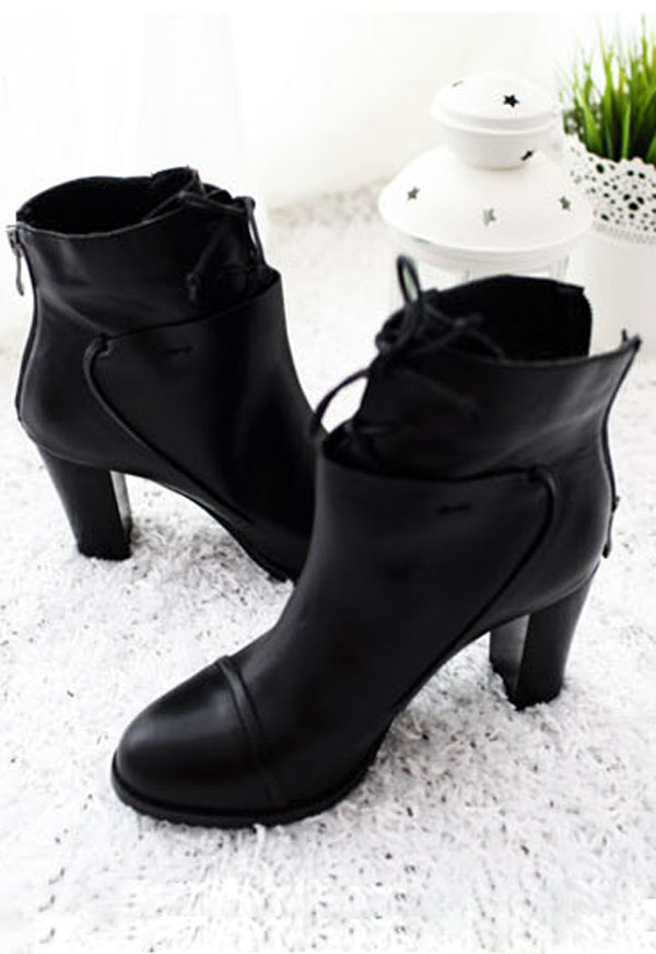 wedge heel tall boots