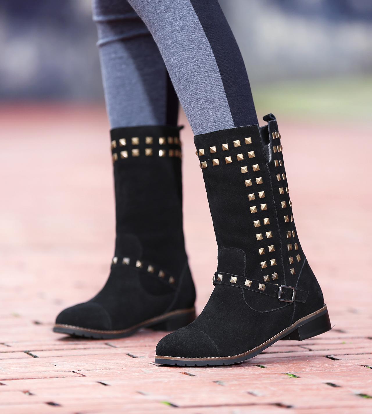 riding-boots-retro-rivet-leather-buckle-womens-motorcycle-boots-on-luulla