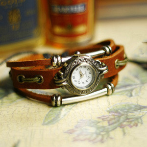 Handmade Bracelet Watch Exquisite Leather Rope on Luulla
