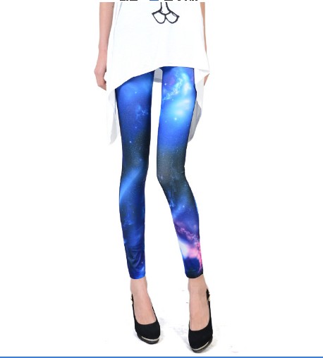 Sexy slight stretch printing lace-up slim long sleeve pants sets