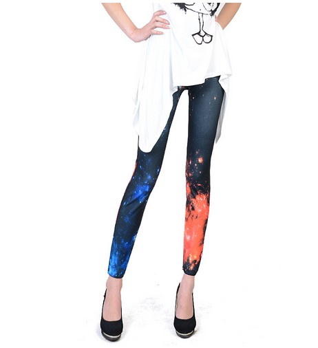 Spring and Autumn Thin Star Digital Printing Wholesale Jamaica Flag Sexy Leggings main image 0