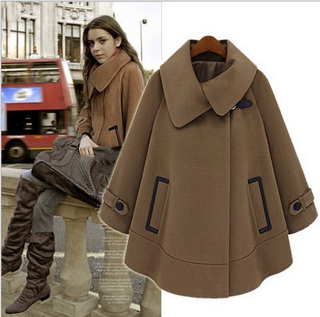 Cape Coats Jackets Women's Winter Coat High Fashion S L Xl on Luulla