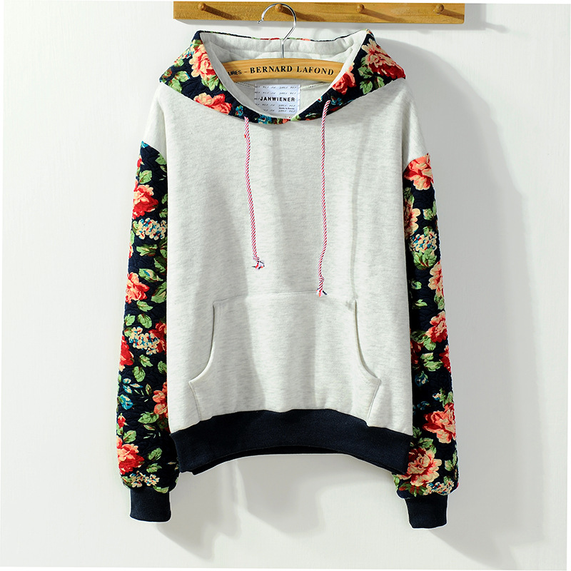 Cute Sweet Fleece Flower Hoodie Jackets on Luulla