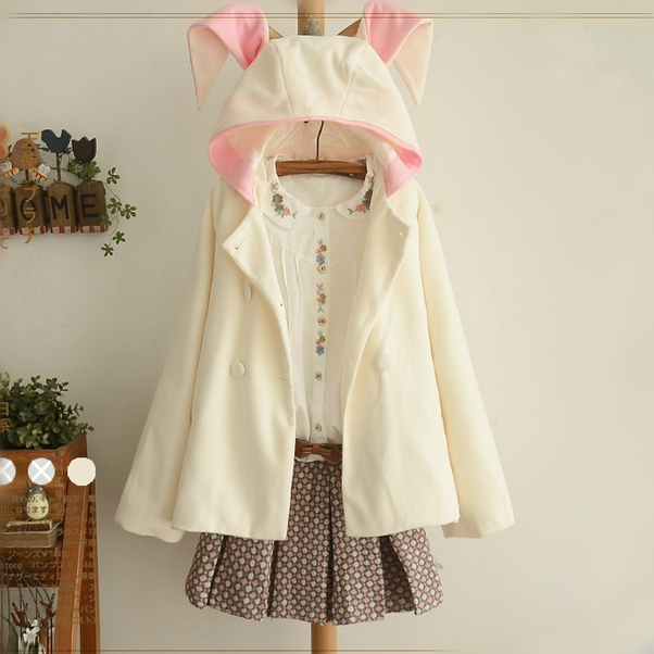 bunny jacket with ears and tail